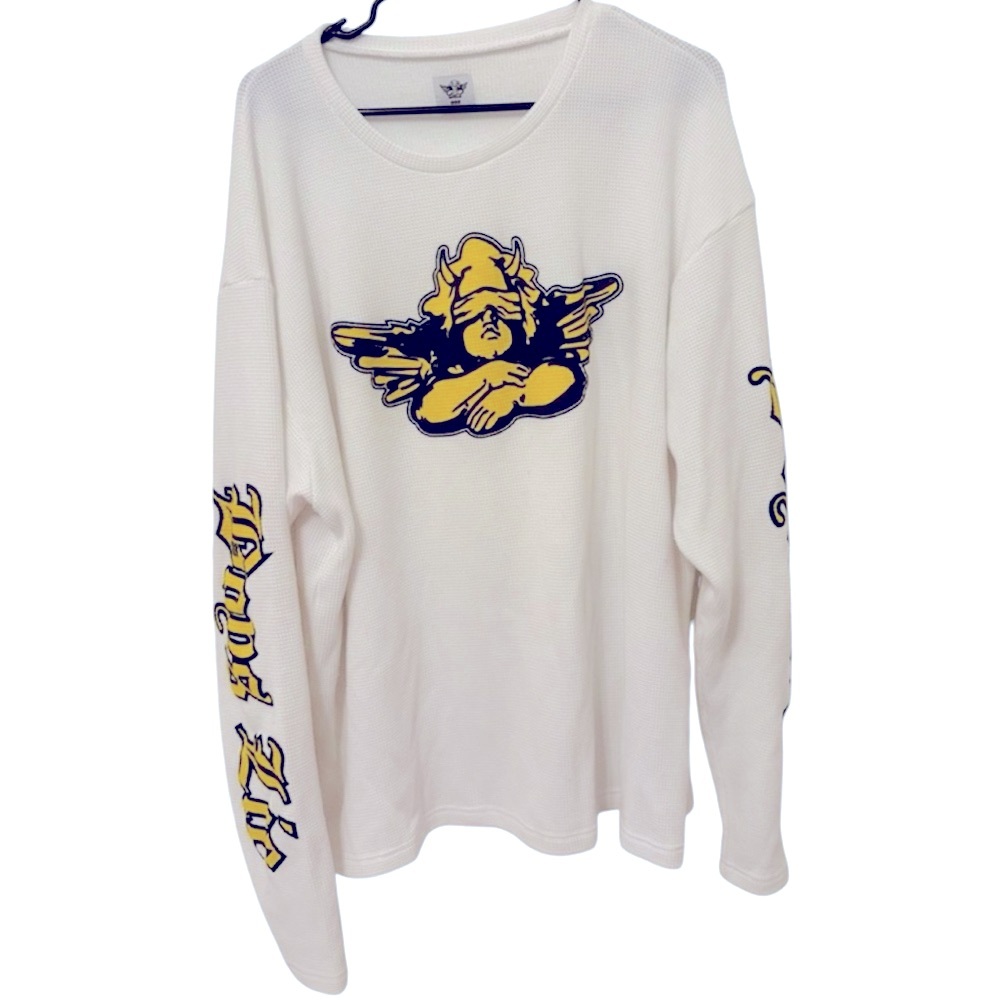 💔NWOT💔 DEADSTOCK‼️Boys Lie Graphic Oversized Thermal Knit Long Sleeve Tee OSO